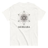 Merkaba Sacred Geometry T-Shirt | Spiritual Energy Symbol Tee | Unisex White