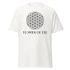 Flower of Life Sacred Geometry T-Shirt | Spiritual Symbol Tee | Unisex White