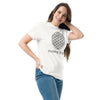 Flower of Life Sacred Geometry T-Shirt | Spiritual Symbol Tee | Unisex White