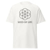 Seed of Life Sacred Geometry T Shirt | Spiritual Symbol Tee | Unisex White